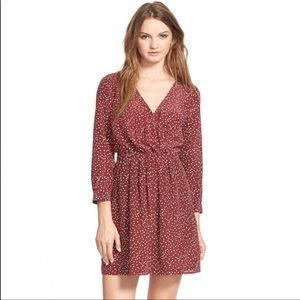 Madewell Silk Faux Wrap dress
